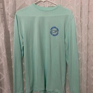 Vineyard Vines Light Blue Long Sleeve Performance T-Shirt